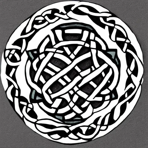 Image similar to secret organisation symbol, celtic art style