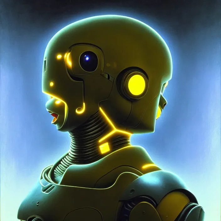 Prompt: cinematic portrait bust of pikachu psychedelic robot from left, head and chest only, exotic alien features, robotic enhancements, desaturated, Tim Hildebrandt, Wayne Barlowe, Bruce Pennington, donato giancola, larry elmore, oil on canvas, masterpiece, trending on artstation, featured on pixiv, cinematic composition, dramatic pose, beautiful lighting, sharp, details, hyper-detailed, HD, HDR, 4K, 8K