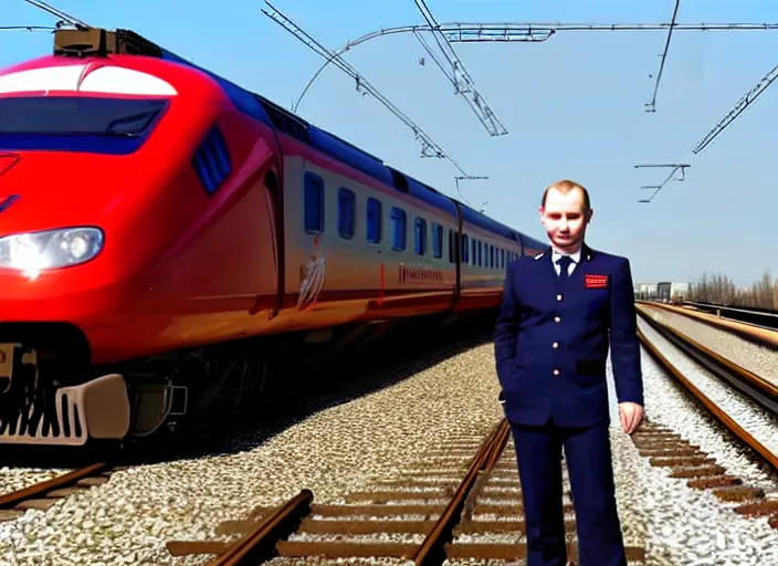 Image similar to train driver of the Russian Railways