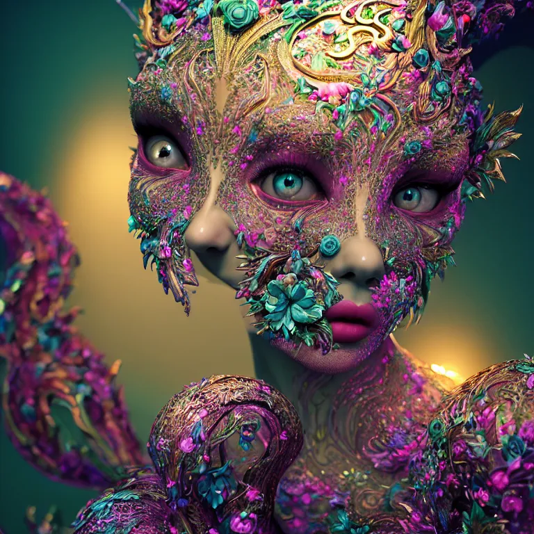 Image similar to epic professional digital art of sweet eyes, accent lighting, painted, intricate, detailed, cheery, fun, effervescent, by alex webber, wayne haag, reyna rochin, ignacio fernandez rios, mark ryden, iris van herpen, epic, stunning, gorgeous, much wow, much detail, cinematic, masterpiece, octane render, rim light