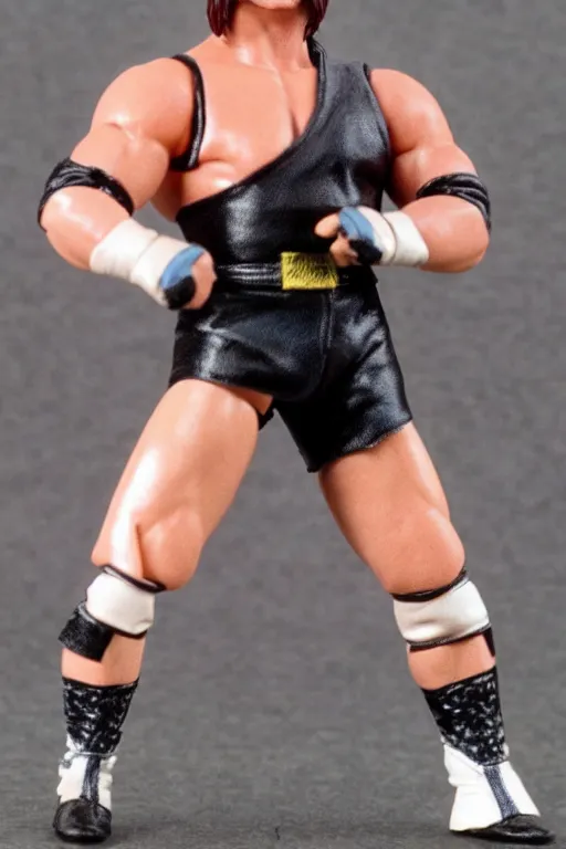 Image similar to володимир зеленськии as a 1 9 8 0 s wrestling action figure, 🇺🇦,