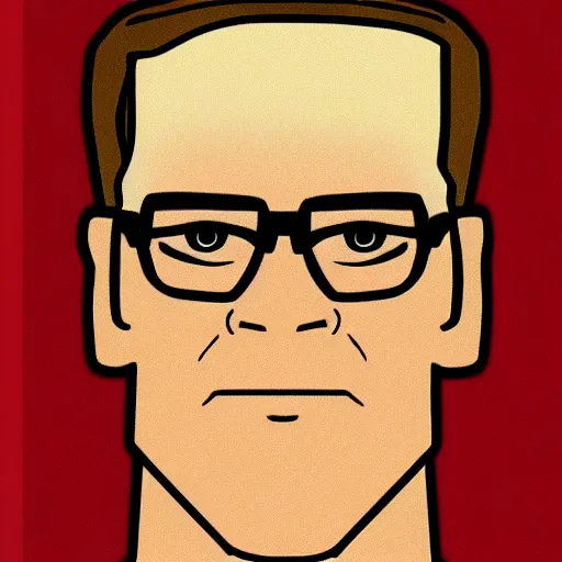 Prompt: Hank Hill mugshot