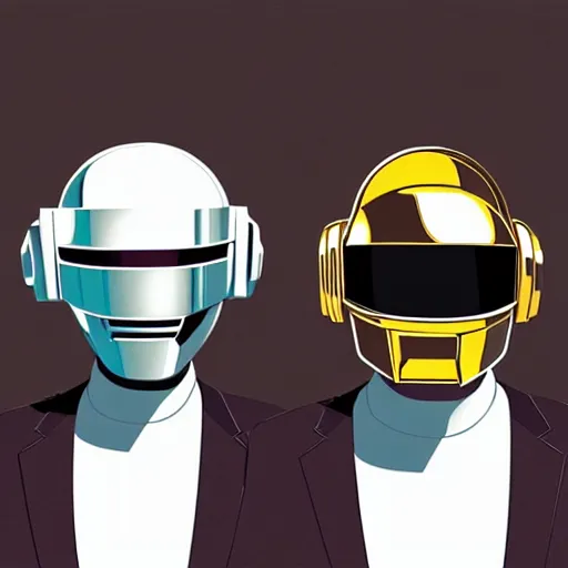 Image similar to daft punk album cover by studio ghibli