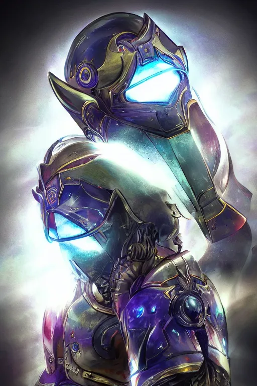 Image similar to helmet armor guardian destiny in witch queen illumination ray tracing hdr fanart arstation by sung choi robot ninja mask and eric pfeiffer and gabriel garza and casper konefal