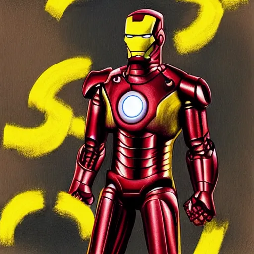 Image similar to “a portrait of a Muppet as Iron Man”