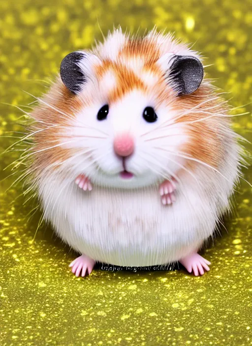 Prompt: 80mm resin detailed miniature of cute fluffy hamster, Product Introduction Photos, 4K, Full body, simple background, subsurface scattering