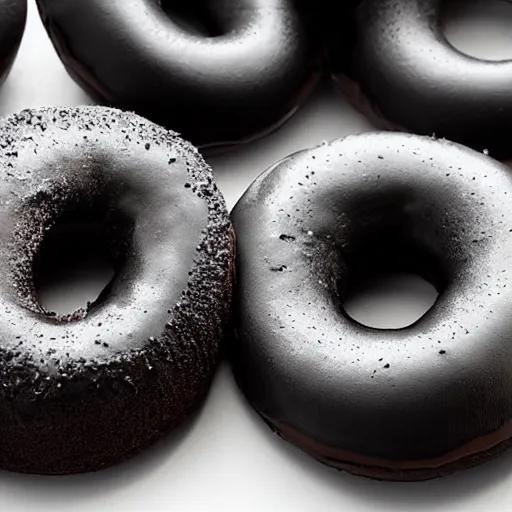 Image similar to a black donut