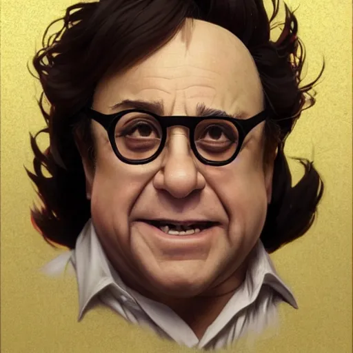 Prompt: DAnny Devito as anime waifu, anime, weeb, die cut sticker , intricate, elegant, highly detailed, digital painting, artstation, concept art, smooth, sharp focus, illustration, art by artgerm and greg rutkowski and alphonse mucha and francisco goya