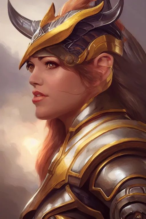 Image similar to amazon valkyrie athena, d & d, fantasy, portrait, highly detailed, headshot, digital painting, trending on artstation, concept art, sharp focus, illustration, art by artgerm and greg rutkowski and magali villeneuve