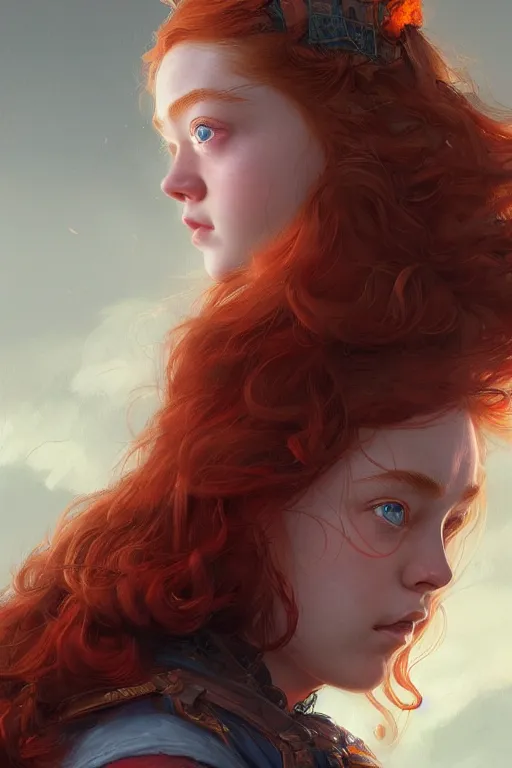 Image similar to goddess of the scarlet rot sadie sink, highly detailed, digital painting, artstation, concept art, smooth, sharp focus, illustration, unreal engine 5, 8 k, art by artgerm and greg rutkowski and edgar maxence