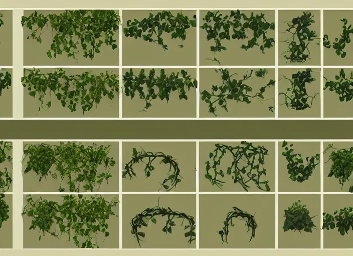 Prompt: hanging vines asset pack