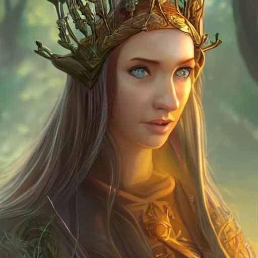 beautiful character design of a female elven druid, | Stable Diffusion ...