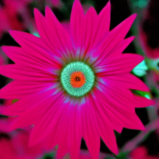 Image similar to a flower in infrared