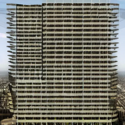 Image similar to An infinite hotel as designed by Georg Cantor