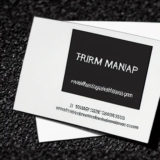 Prompt: a business card that says PROMPT MASTER