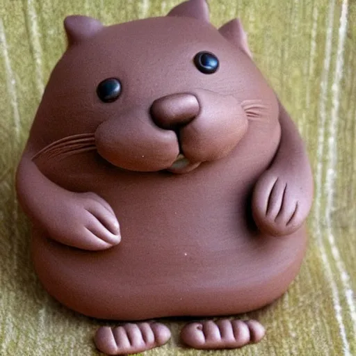 Image similar to cute clay beaver