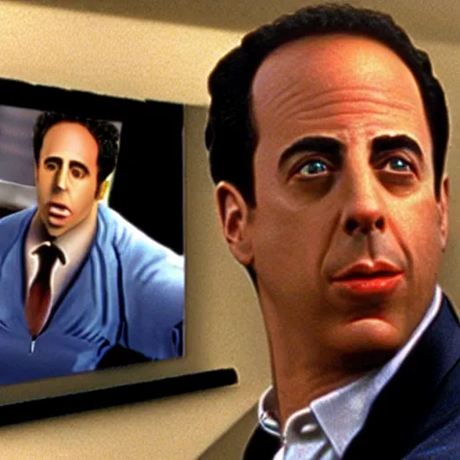 Prompt: Jerry Seinfeld in Goldeneye N64