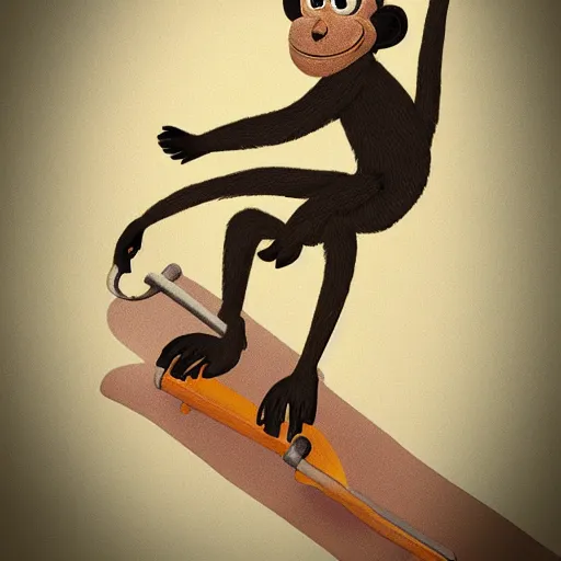 Image similar to monkey skater