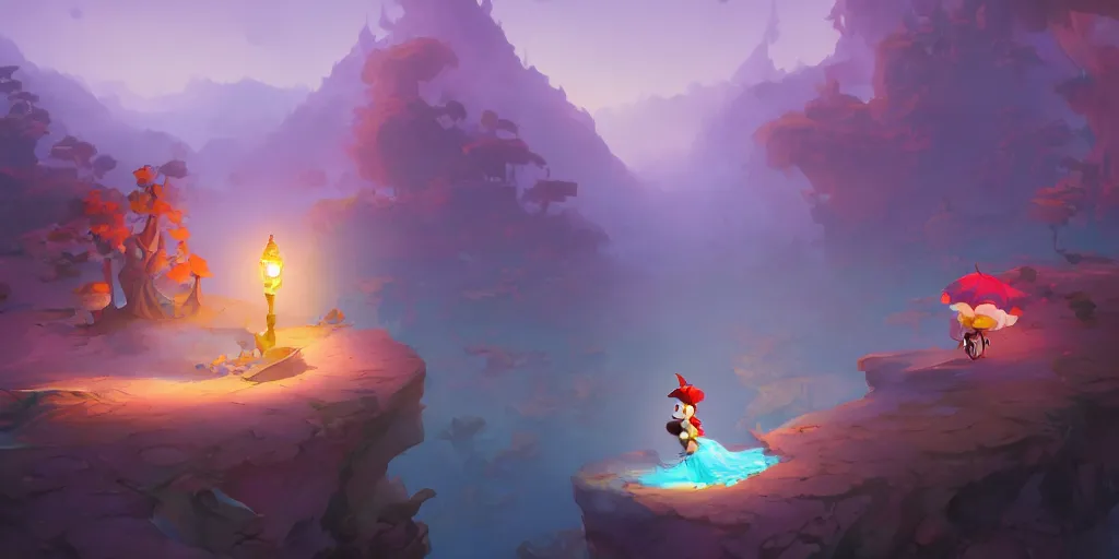 Image similar to 3 6 0 dynamics matte painting acrylic blur oil wonderland yoshi kurbi dofus, behance hd by jesper ejsing, by rhads, makoto shinkai and lois van baarle, ilya kuvshinov, rossdraws global illumination