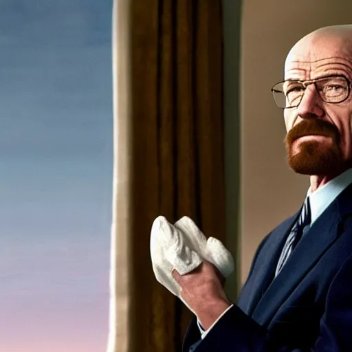 Prompt: walter white as president of the united states