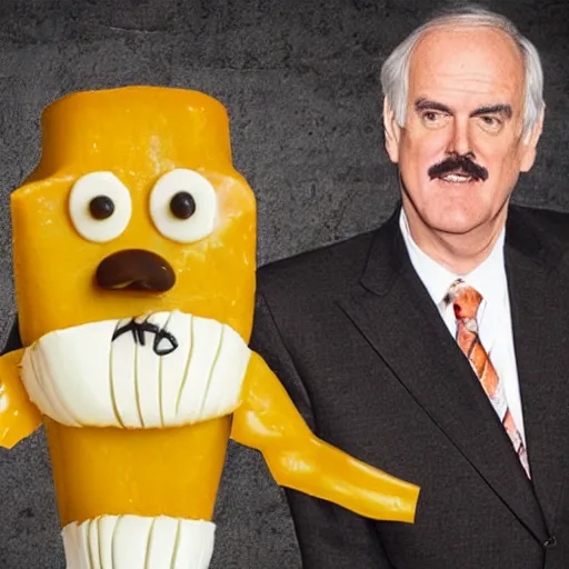 Image similar to cheese john cleese made out of cheese as a cheese