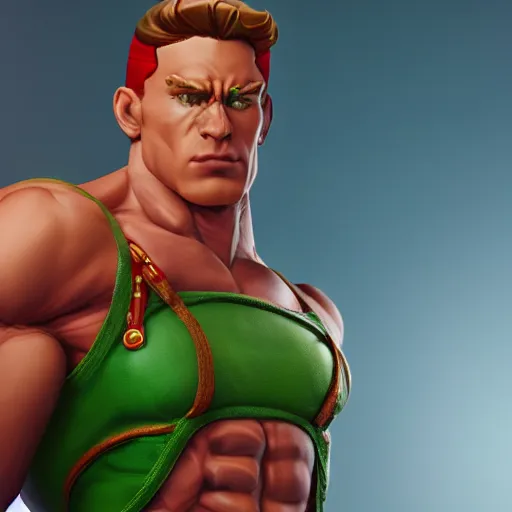 Image similar to Cammy, Man, handsome, muscular, sharp focus, colorful, photograph, octane render