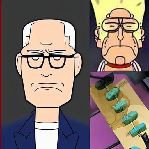 Image similar to hank hill from king of the hill mixed with rick sanchez from rick and morty