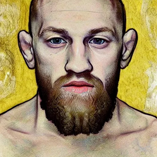 Image similar to conor mcgregor at a party drawn by leonardo da vinci