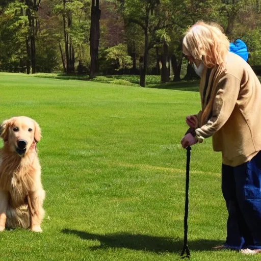 Image similar to photo of a golden retriever retrieving gold