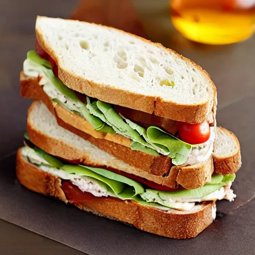 Prompt: sandwich sandwich, cookbook photo