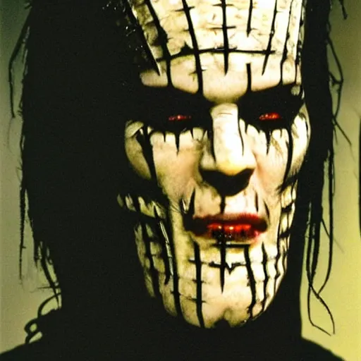 Prompt: pinhead from hellraiser played by peter steele