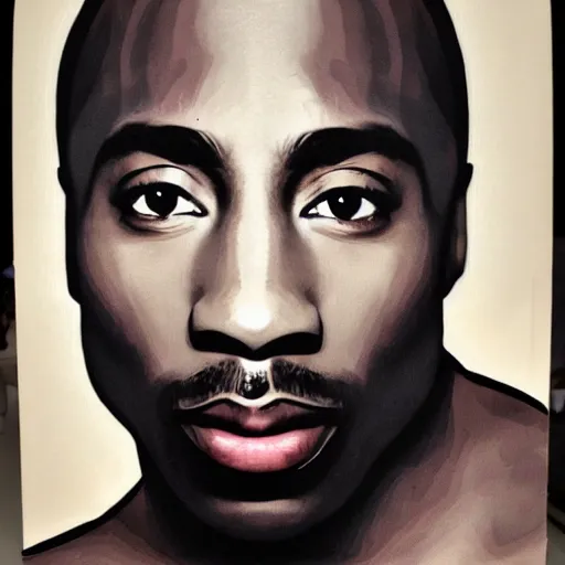 Image similar to 8 k uhd portrait of tupac wearing ballerina dress