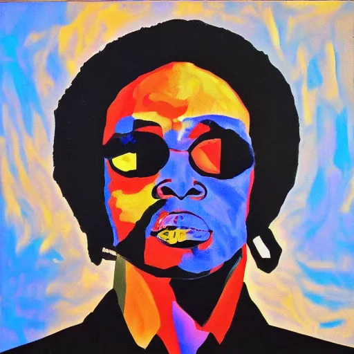 Image similar to miles davis portrait, art work at moma