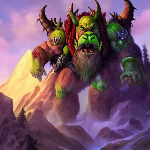 Image similar to mountain giant world of warcraft portrait