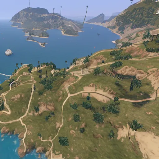 Image similar to the map of Gta V extended by a newer dlc
