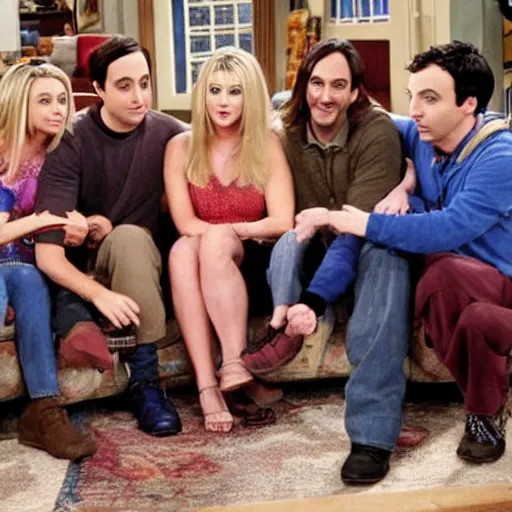 Prompt: actors from the big bang theory to the friends