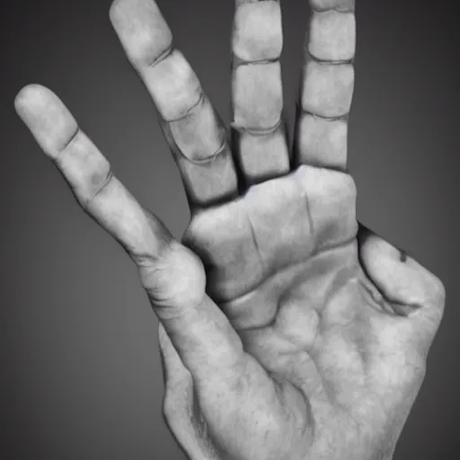 Image similar to a normal human hand