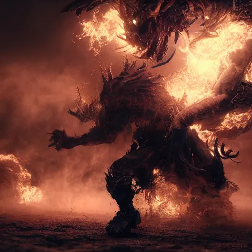Prompt: full body pose, hyperrealistic photograph of wrath, dim volumetric lighting, 8 k, octane beautifully detailed render, extremely hyper detailed, intricate, epic composition, cinematic lighting, masterpiece, trending on artstation, very very detailed, stunning, hdr, smooth, sharp focus, high resolution, award, winning photo, dslr, 5 0 mm