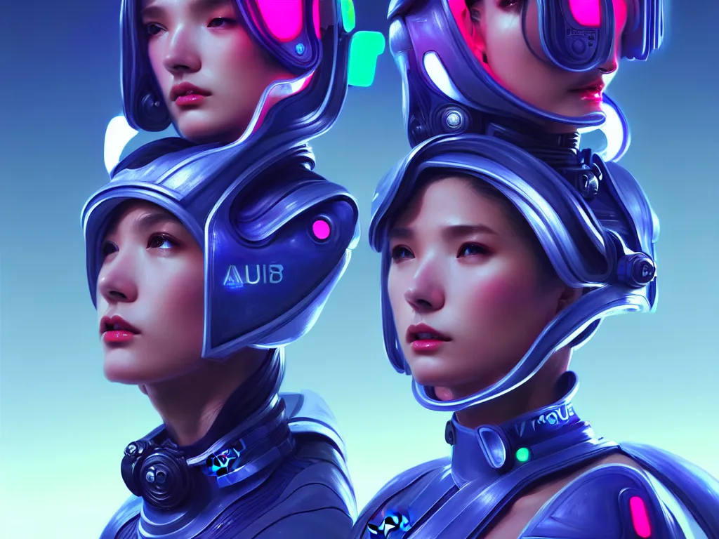 Prompt: portrait futuristic planet venus police uniform female, in a future huge spaceship internal, neon light, ssci - fi and fantasy, intricate and very very beautiful and elegant, highly detailed, digital painting, artstation, concept art, smooth and sharp focus, illustration, art by tan zi and ayanamikodon and alphonse mucha and wlop