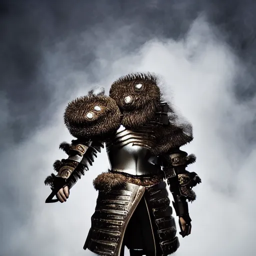 Image similar to a portrait of a beautiful young male wearing an alexander mcqueen armor made of fog , photographed by andrew thomas huang, artistic