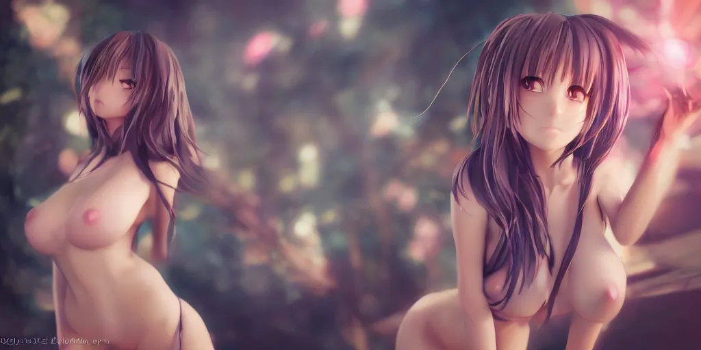 Prompt: sexy anime girl, unreal 5, hyperrealistic, realistic, photorealistic, dynamic lighting, highly detailed, cinematic landscape, studio landscape, studio lighting