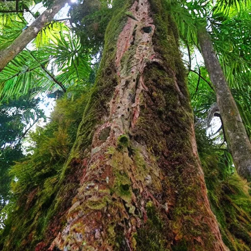 Prompt: An 800 year old Rimu tree
