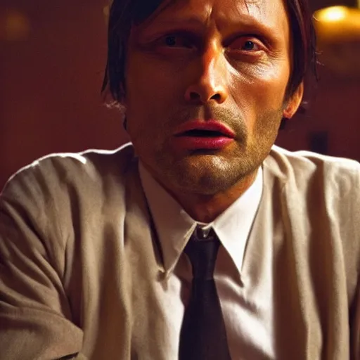 Image similar to Mads Mikkelsen starring in Pulp Fiction