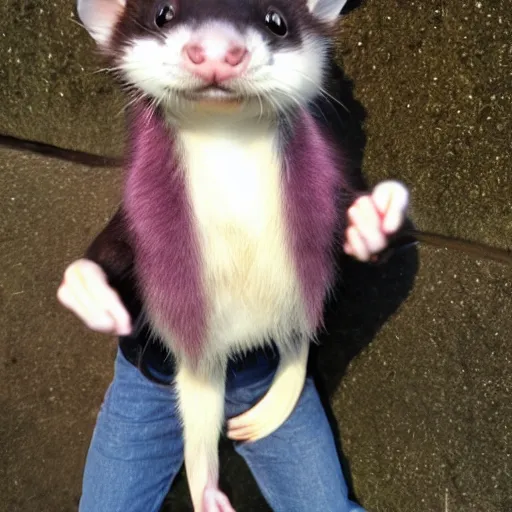 Image similar to ferret furry man