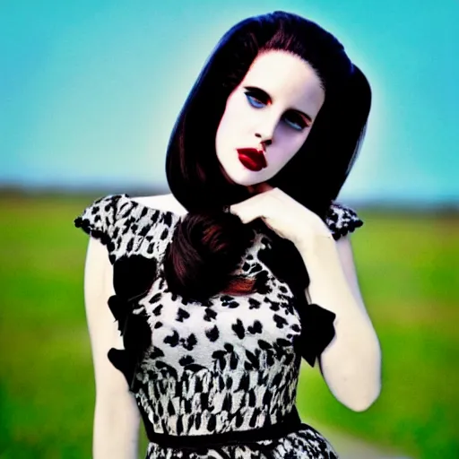 Image similar to lana del rey by tim burton