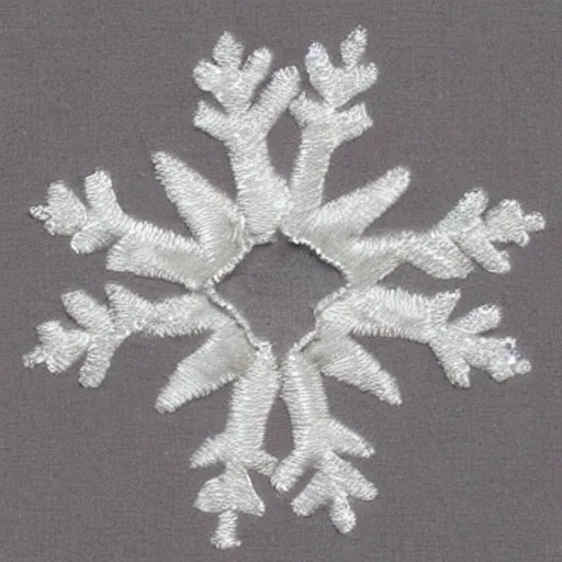 Image similar to ethereal snowflake faces, embroidered in silk. 3840 2160 art