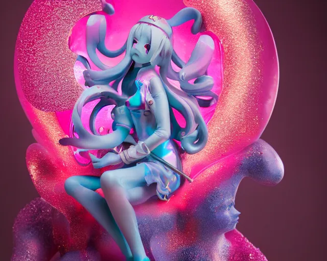 Prompt: james jean isolated magical girl vinyl figure, figure photography, holographic undertones, anime stylized, glitter accents on figure high detail, ethereal lighting sigma 8 5 mm f _ 8