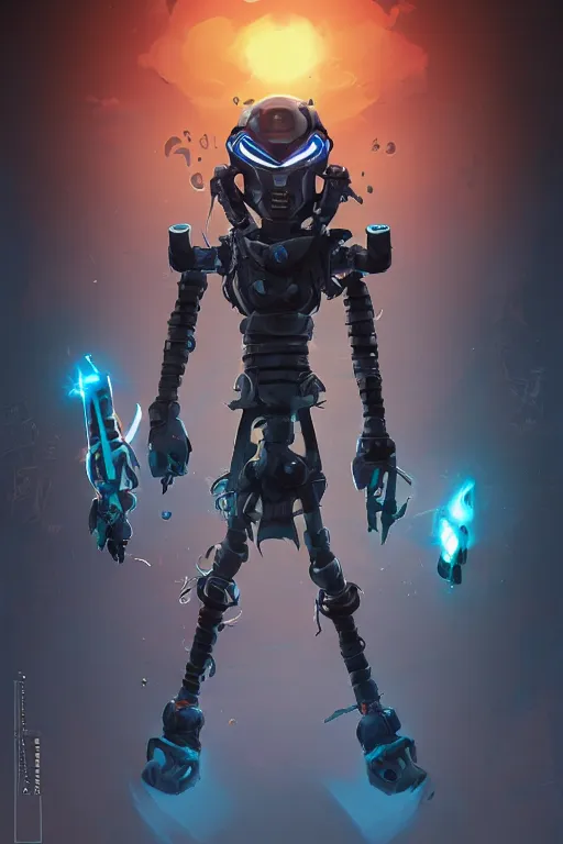 Image similar to epic mask helmet robot ninja portrait stylized as fornite style game design fanart by concept artist gervasio canda, behance hd by jesper ejsing, by rhads, makoto shinkai and lois van baarle, ilya kuvshinov, rossdraws global illumination radiating a glowing aura global illumination ray tracing hdr render in unreal engine 5