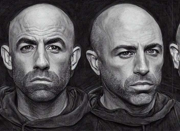 Image similar to a highly detailed beautiful portrait of joe rogan, james gurney, james jean