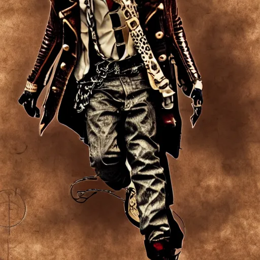 Image similar to playboi carti in steampunk style digital art 4 k the detailed super realistic